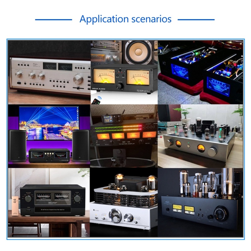 Zzz VU-Ammeter DB-Gauge Flat Discharge Portable Dengan Power Meter