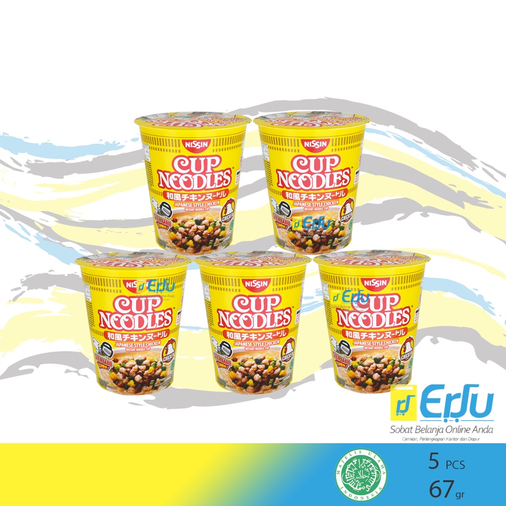 

5PCS Nissin Cup Chicken Mie Instan Kaldu Ayam Halal - 5pcs x 67gr