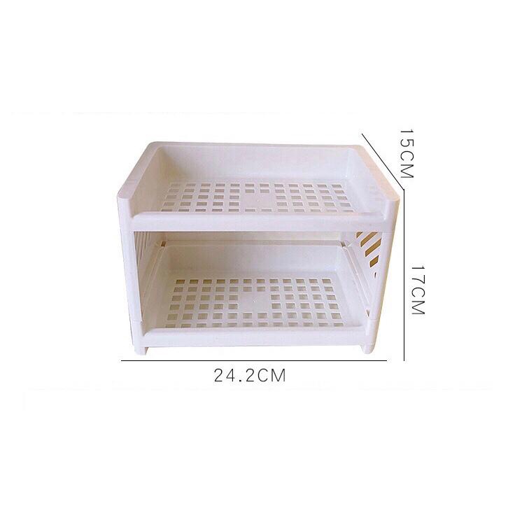 Desktop Tempat Organiser Susun Double Rack