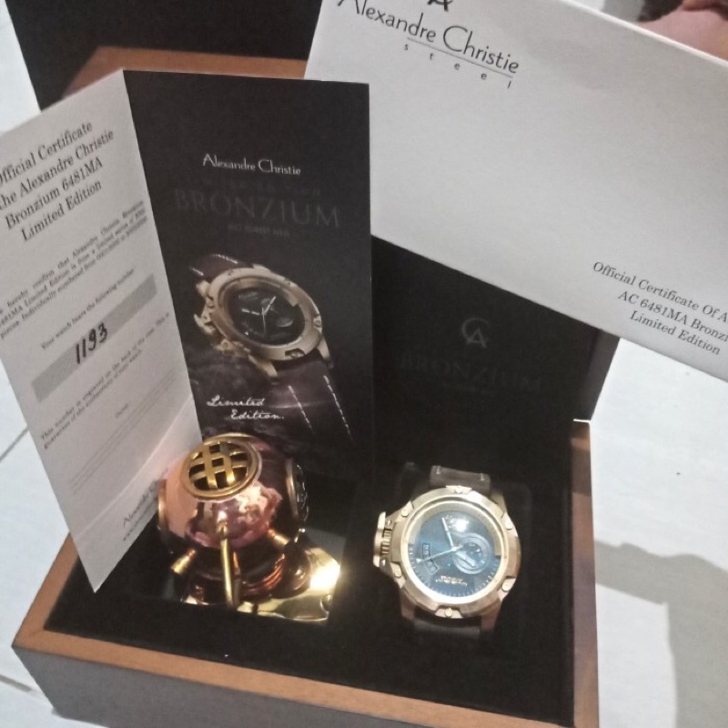 Jam Tangan Pria Alexandre Christie AC6481 MC Brounzium Limited Edition