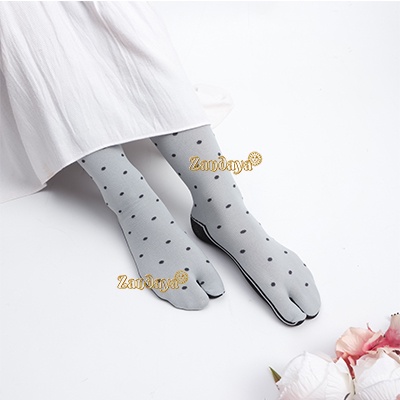 KAOS KAKI NILON PREMIUM JEMPOL WANITA MUSLIMAH MOTIF POLKADOT