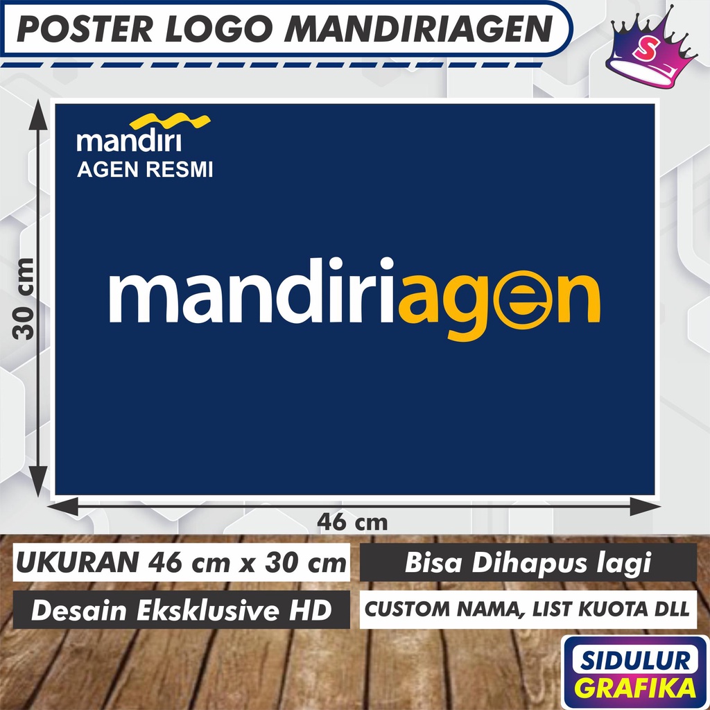 

Cetak poster A3 informasi logo agen mandiri