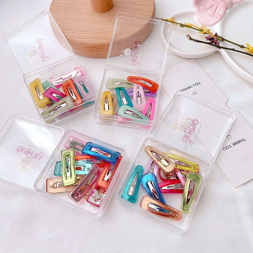 Jepit Rambut Warna Jelly Agustinina Frosting Lovely Barrttes Cute Square Acrylic Hair Clip