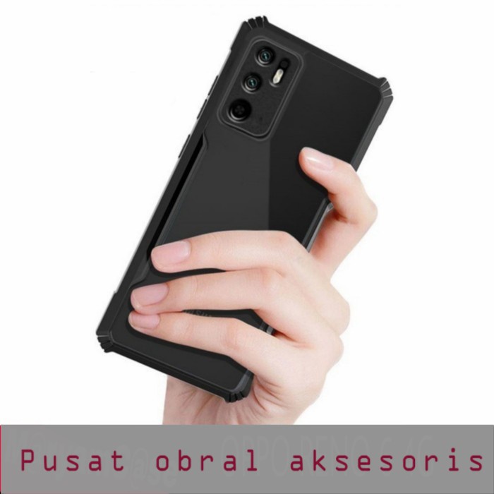 S/P- CASING CASE OPPO RENO 6 4G SHOCKPROOF ARMOR TRANCASE SPARENT PREMIUM CASE SP