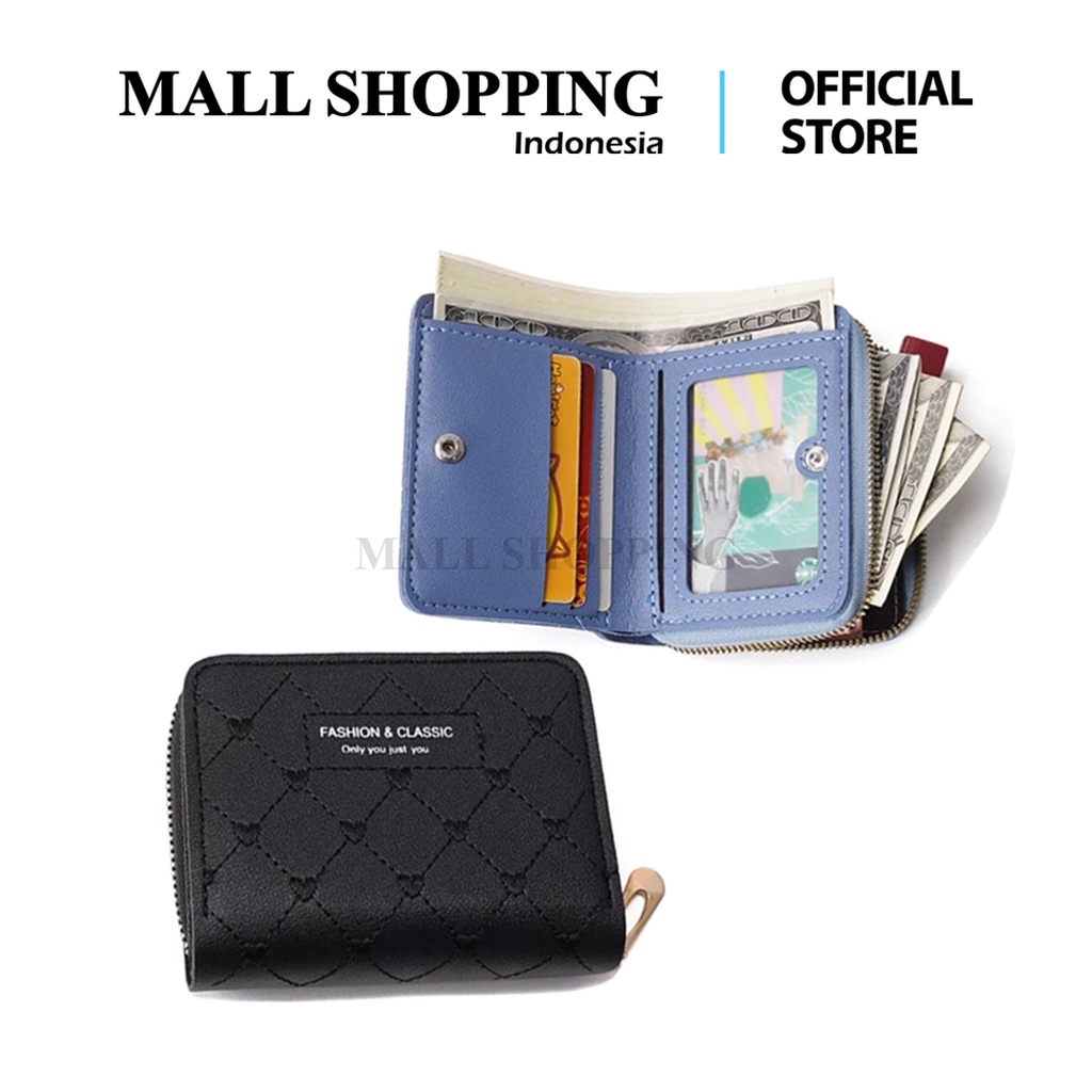 Dompet Koin Wanita Resleting Fashion Dompet Wanita MALL SHOPPING