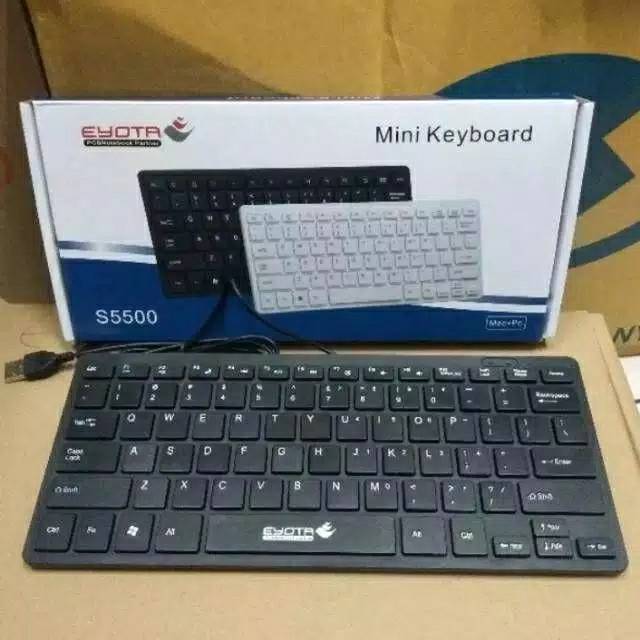 Keyboard Mini kabel USB Eyota S5500 - Key boad Eyota S5500 Mini Warna Hitam