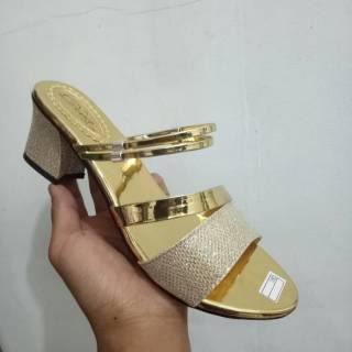 D48 SENDAL SANDAL  HAK TAHU DUBAI SILANG CEWEK WANITA KERJA 