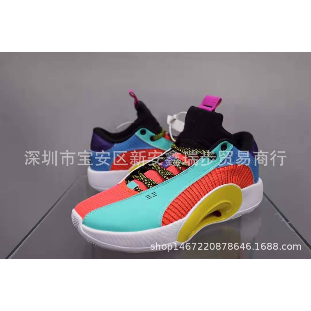 Sepatu Sekolah Basket 2021  Low-Top Pria Bantalan Udara Sepatu Basket