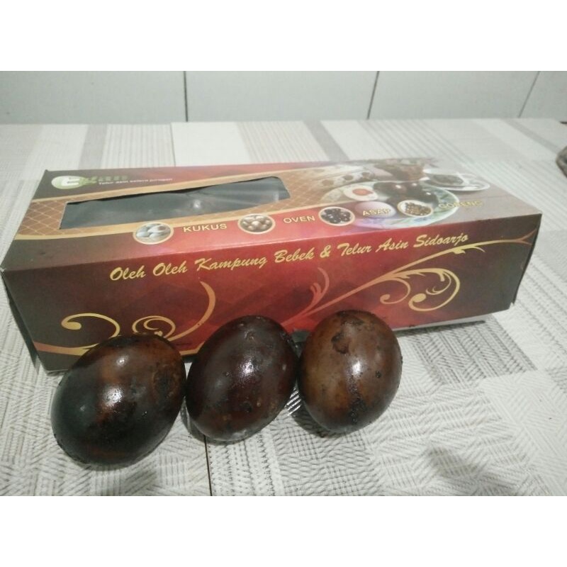 

Telur Asin.Asap/Bakar.( Asin/Kenyal) 10 bj/ kardus