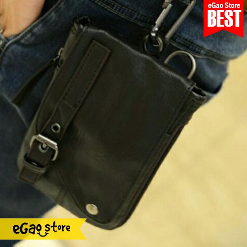 Tas Selempang Kulit Asli, Tas Selempang Pria Mini