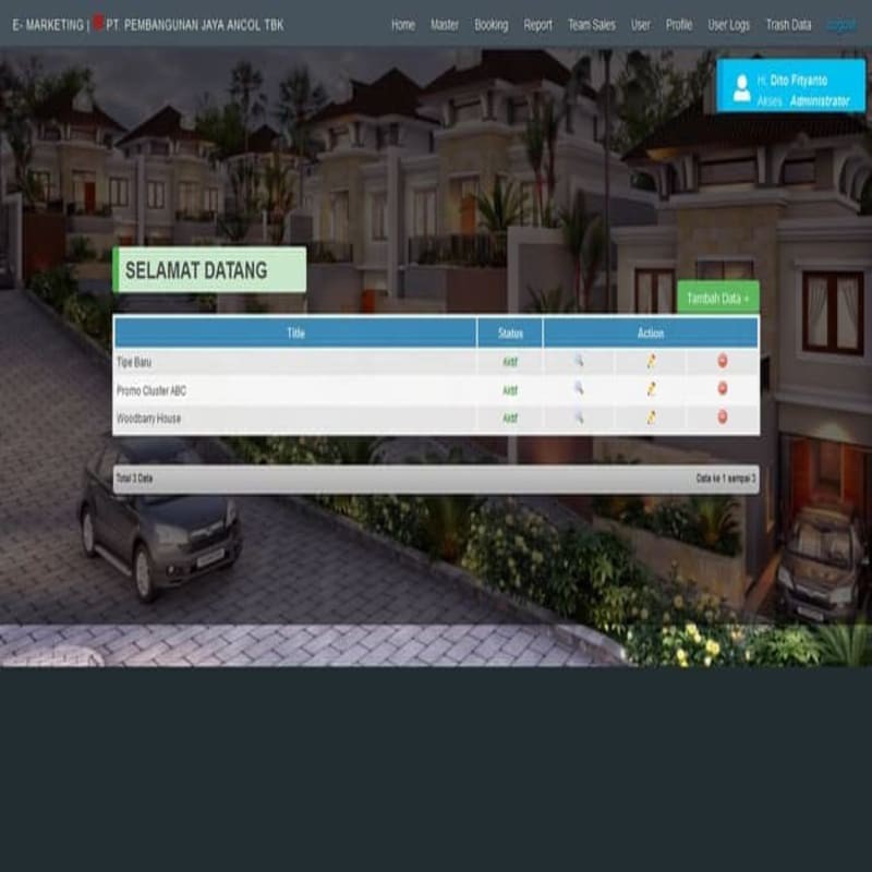Aplikasi Web Penjualan Tower Di Ancol