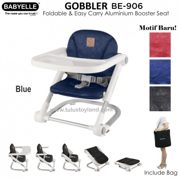 Babyelle Gobbler BE 906 Foldable Easy Carry Aluminium Booster Seat Baby Elle Kursi Makan Bayi