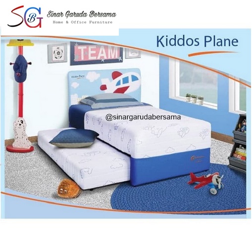 FLORENCE BED SORONG 2IN1 ANAK / SPRING BED SORONG 2IN1 ANAK TYPE KIDDOS PLANE