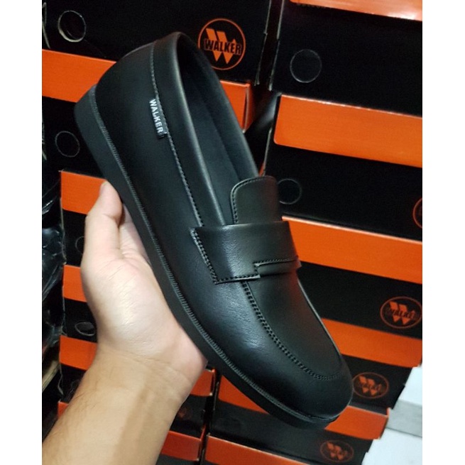 bungkusuku kevin - Sepatu Pantofel Pria Hitam Kerja Formal Kantoran Kulit PU