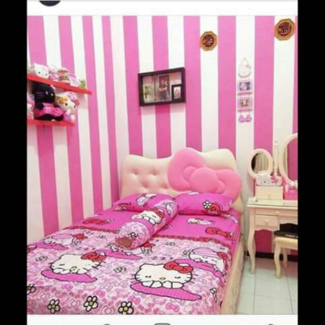 Wallpaper Dinding Motif Salur Dan Belang Shopee Indonesia