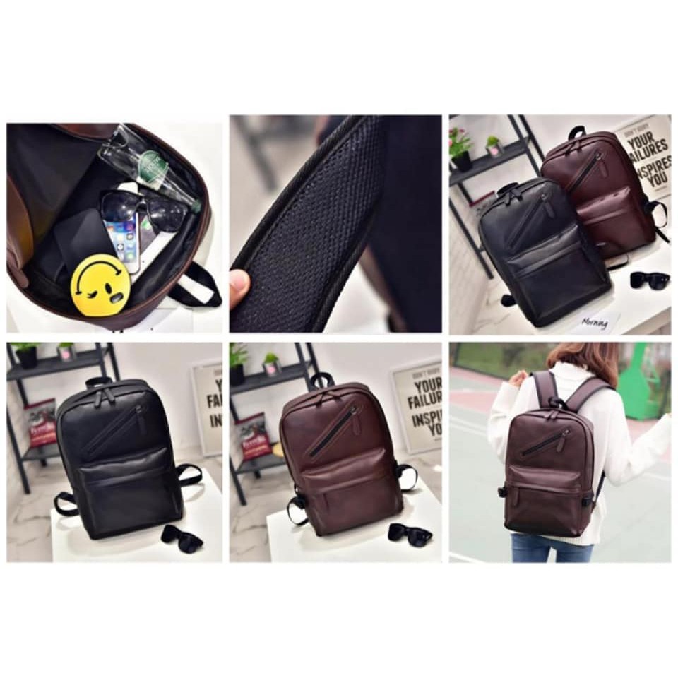 tas ransel kulit pria import / tas laptop