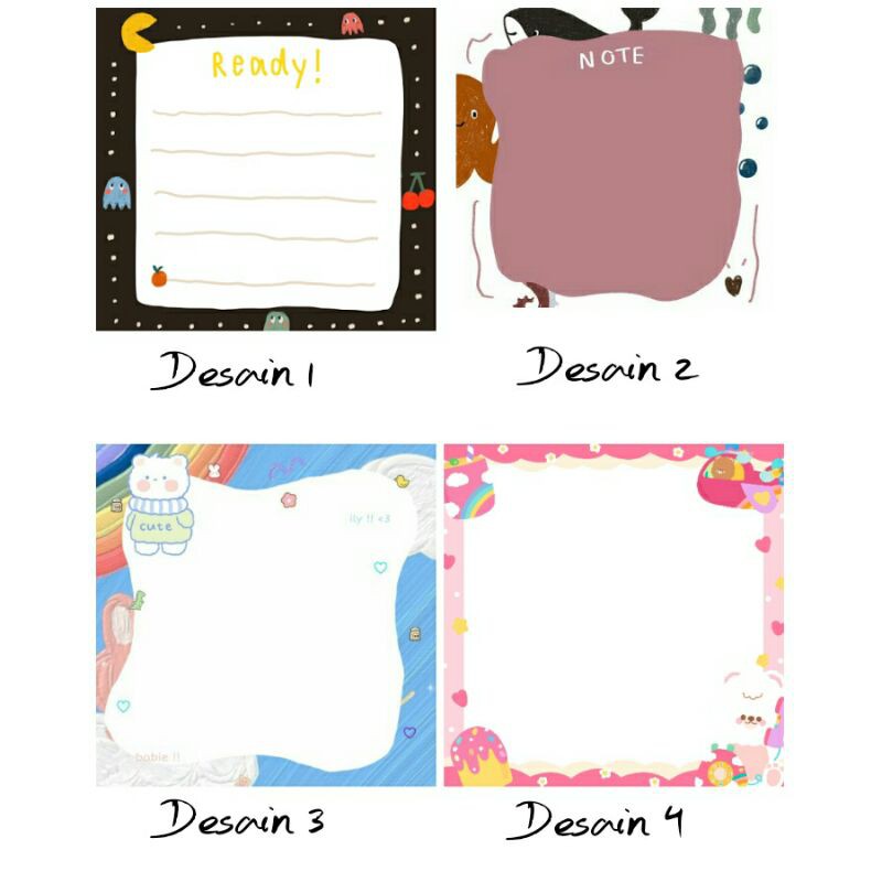 

NOTEPAD AESTHETIC MEMO COSTUM