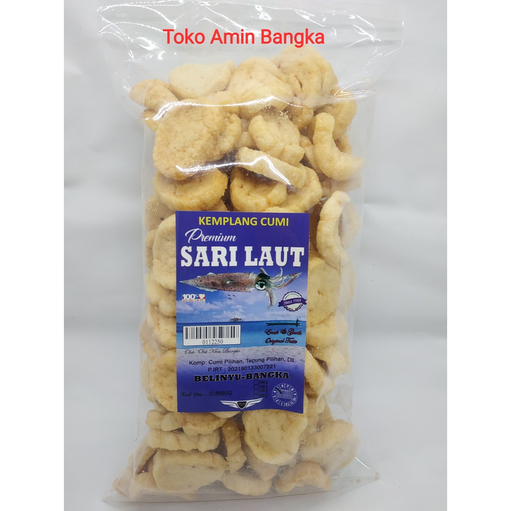 

KERUPUK KEMPELANG GORENG CUMI PREMIUM KHAS BANGKA CAP SARI LAUT