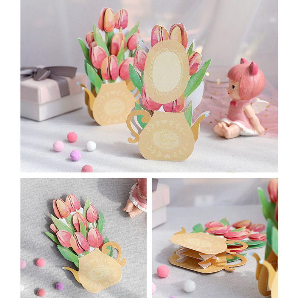 Kartu Ucapan Hari Ibu Nanas Mother's Day Handmade card Tulip Ukir Anyelir Undangan 3D Tiga Dimensi