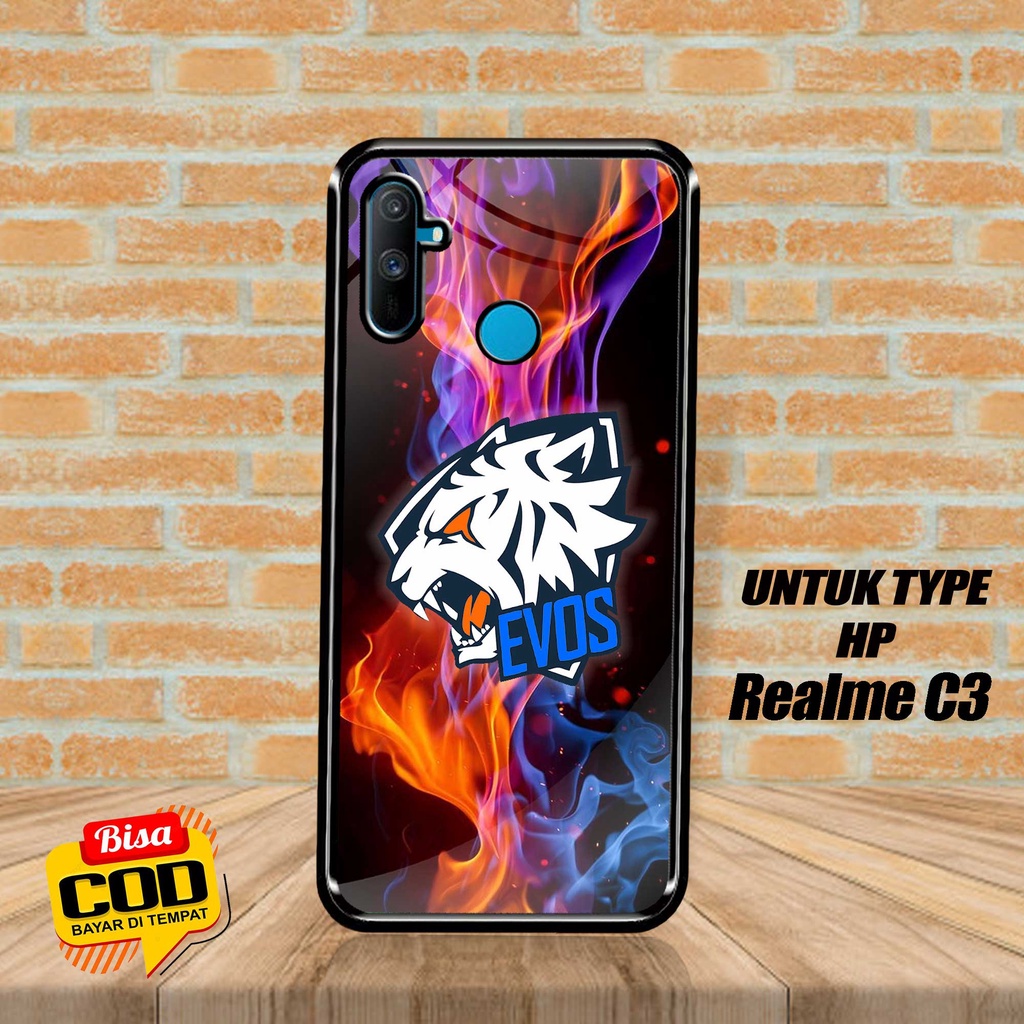 SRC Case Hardcase REALME C3 Motif evos esport gamers Glossy 2D Terbaru Casing REALME Sarung Hp REALM