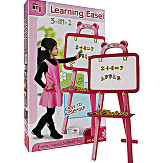 

Learning Easel 3 In 1 Pink Papan Tulis Anak
