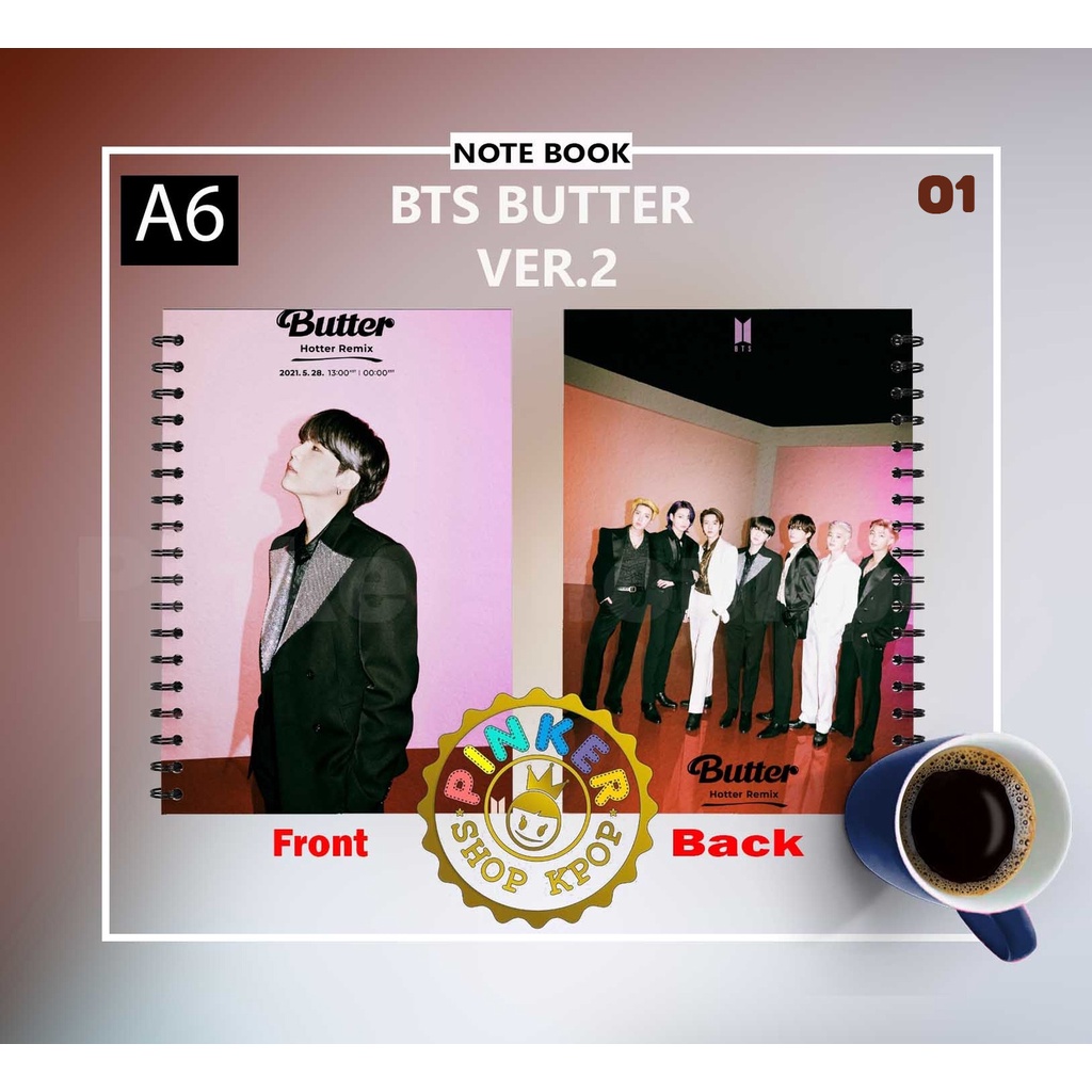 

NOTE NOTEBOOK A6 BTS BUTTER VER.2 Buku Notes Notebook Kpop Murah