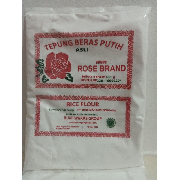 

Tepung Beras Putih Rose Brand 200gr