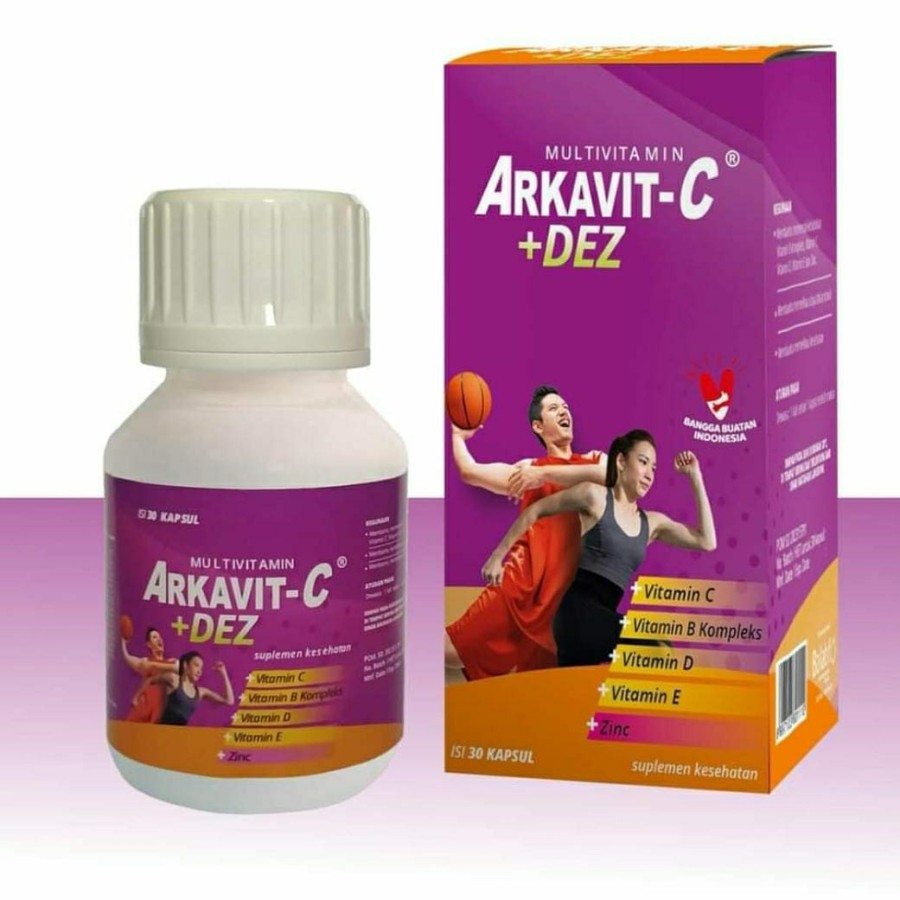 ARKAVIT CDEZ PER BOTOL ISI 30 | ZINC | VITAMIN C | ENERVON C ACTIVE