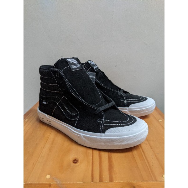 (BNIB) ORIGINAL Vans Sk8 Hi Pro BMX (Demolition) - Black White