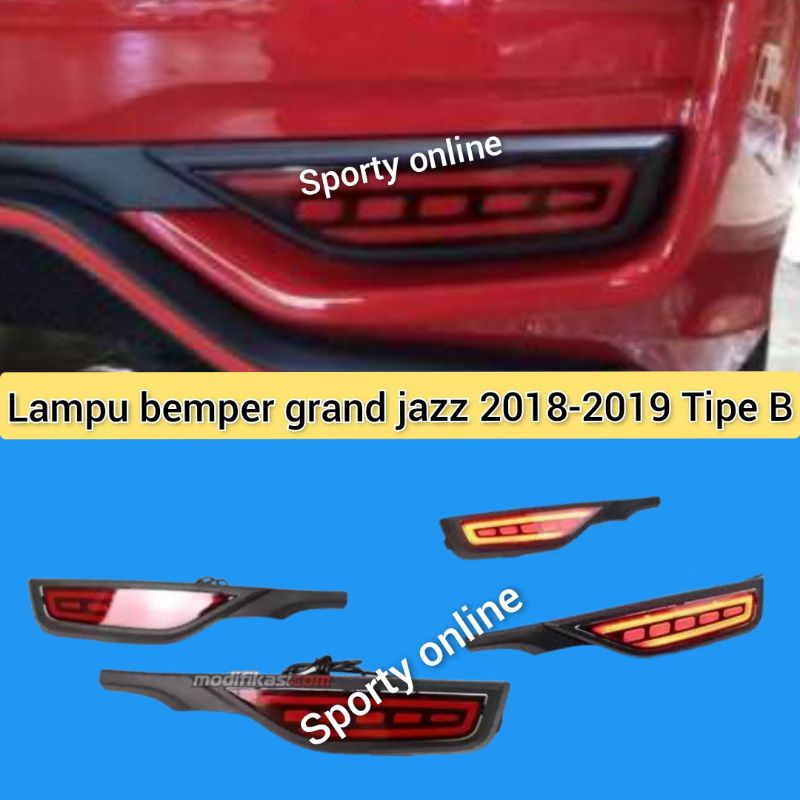 Lampu bumper belakang allnew jazz 2019 led c.o.b model A