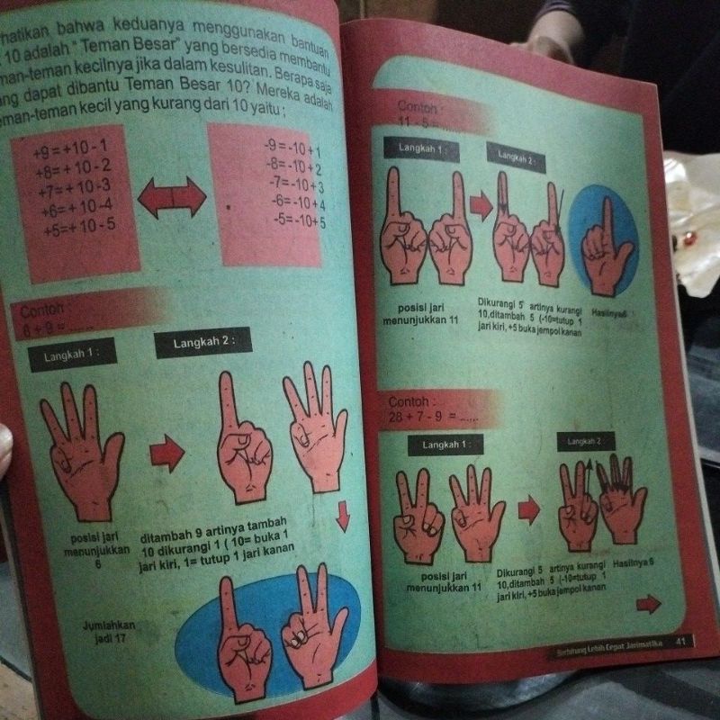 buku jarimatika metode berhitung lebih cepat jari matika128 halaman(15×25cm)