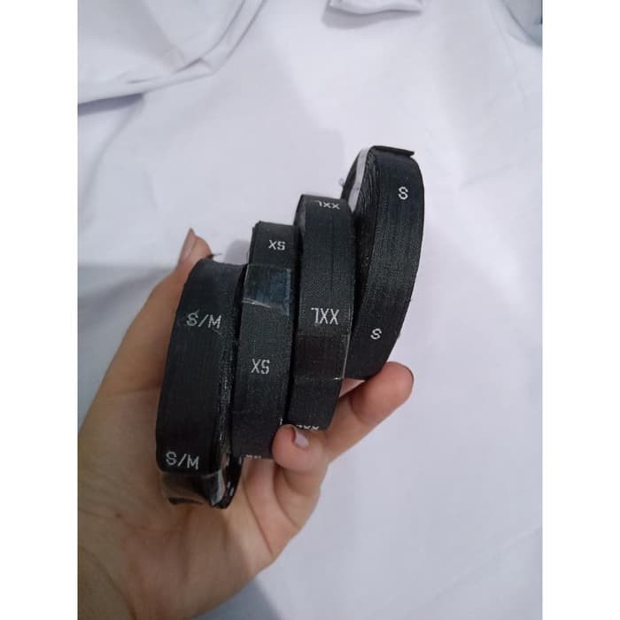 label size/size bordir/label size baju