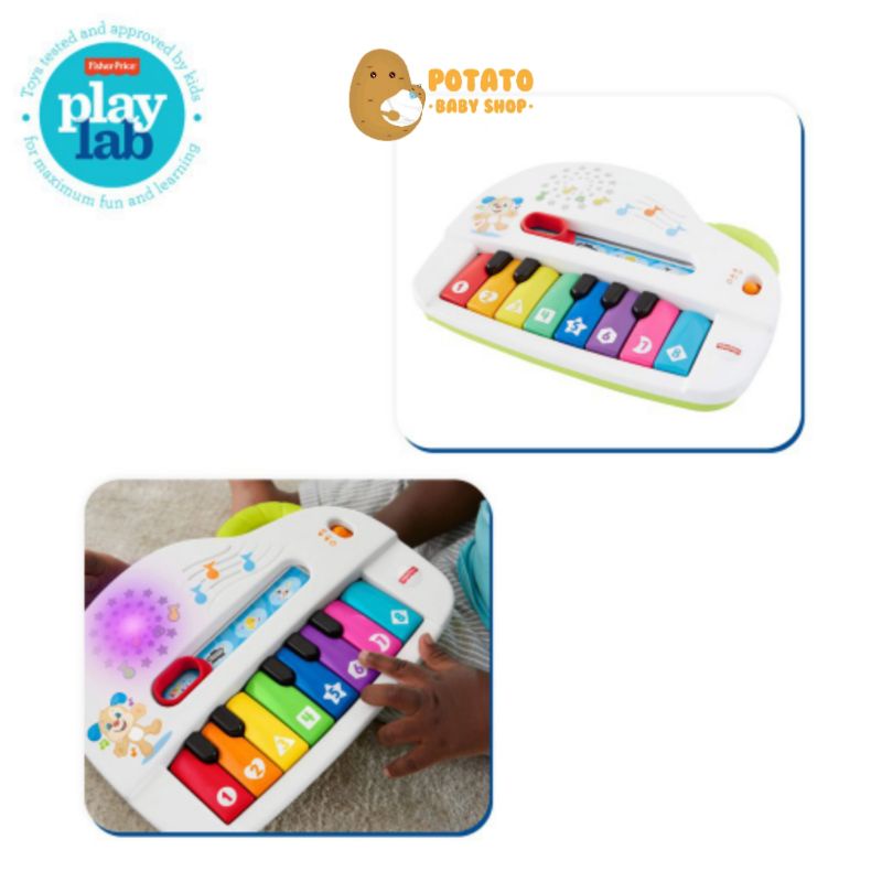 Fisher Price Laugh And Learn Silly Sounds Light Up Piano - Mainan Musik Anak