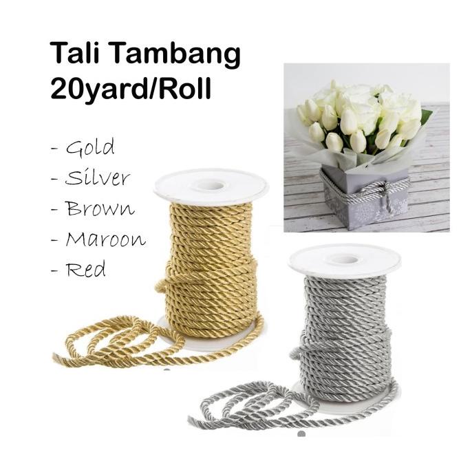 

Premium Product!!! Tali Tambang 20 Yard - Pita - Ribbon - Dekorasi - Florist - Kado - Paling Dicari