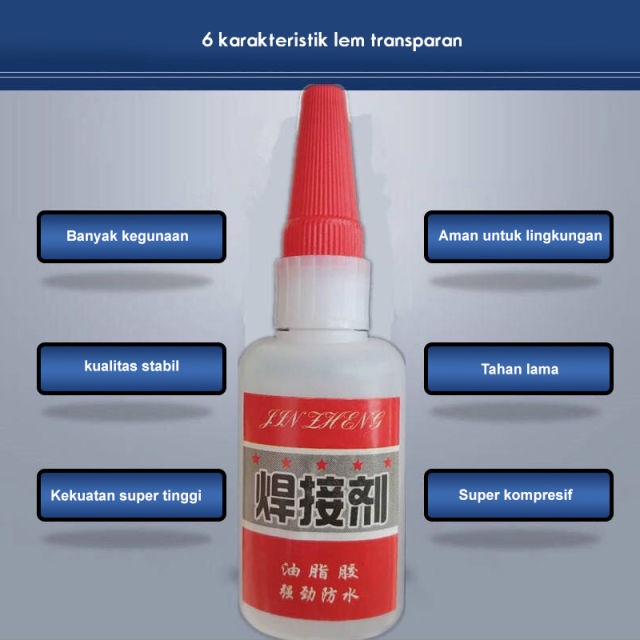 Lem Super Glue / Lem Las 50gr Perekat Kuat Welding Glue Bening Lem G Korea Aplikasi Serbaguna