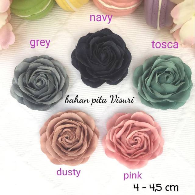 Bunga Fabric Rose Full Kelopak