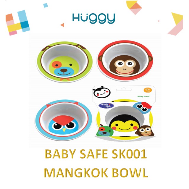 Baby Safe SK001 Mangkok Bayi Bowl Perlengkapan Makan Anak