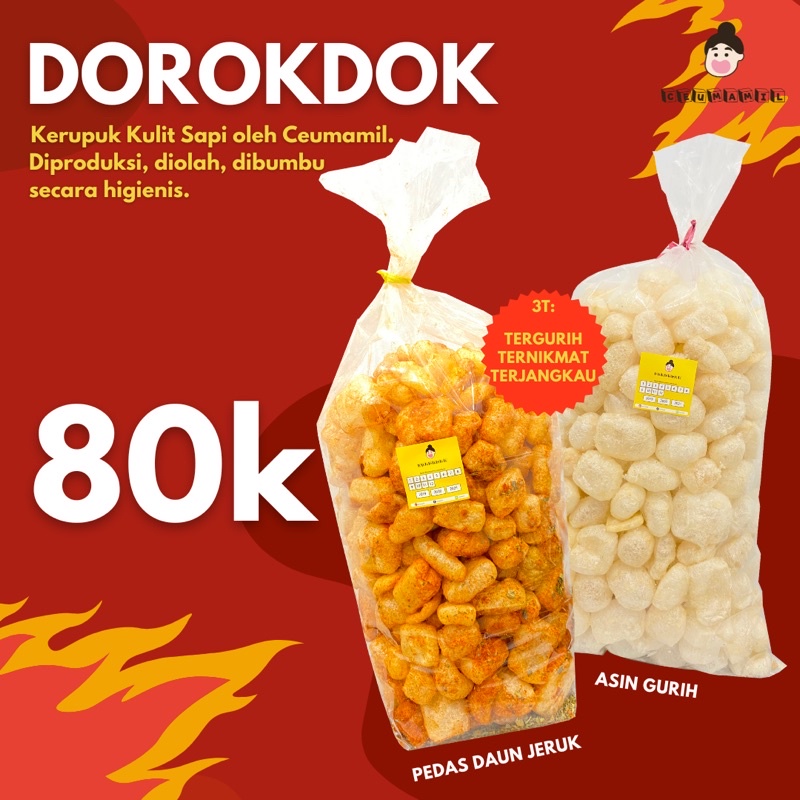 

Kerupuk Kulit Dorokdok Murah 500 gram Ceumamil