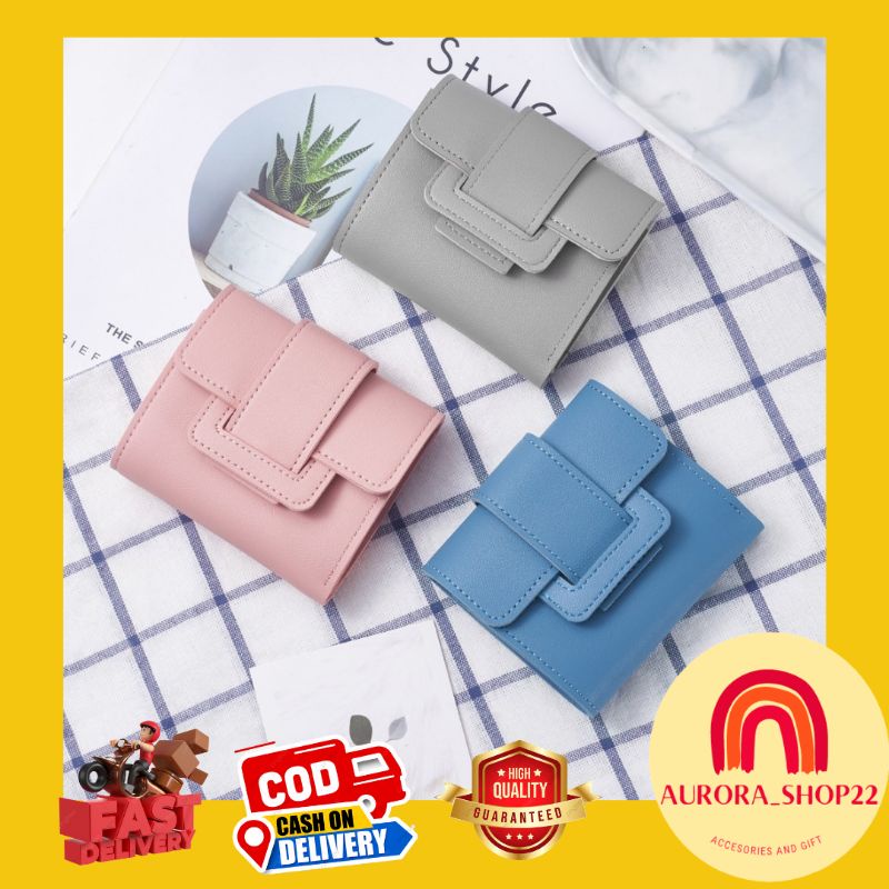 [COD] DOMPET LIPAT MINI DOMPET IMPORT MODEL STRAP CANTIK PRAKTIS DENGAN SLOT KARTU