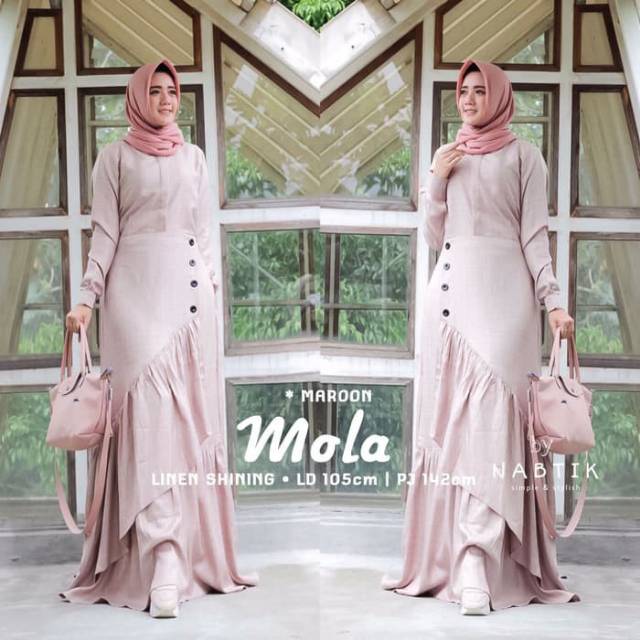 Gamis pesta - Gamis princess - Gamis Busui - Gamis nabtik mola