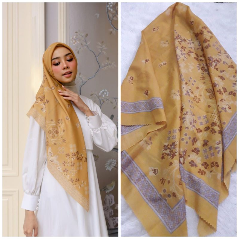 Kerudung Voal/ kerudung hijab motif Deenay kw/ Kerudung hijab polos/ Kerudung hijab bahan halus adem
