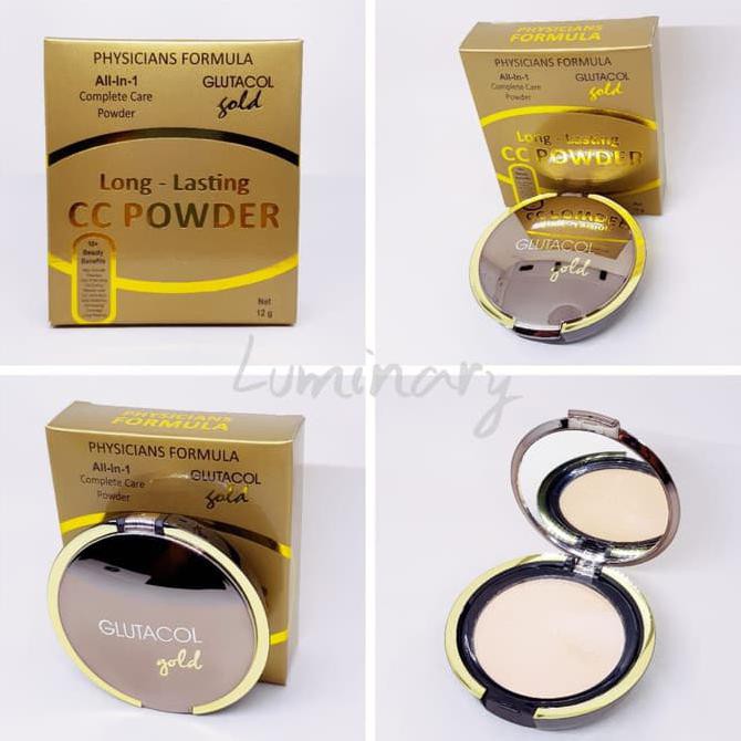 TERJAMIN AMAN Glutacol Gold CC Powder Original - Bedak Glutacol