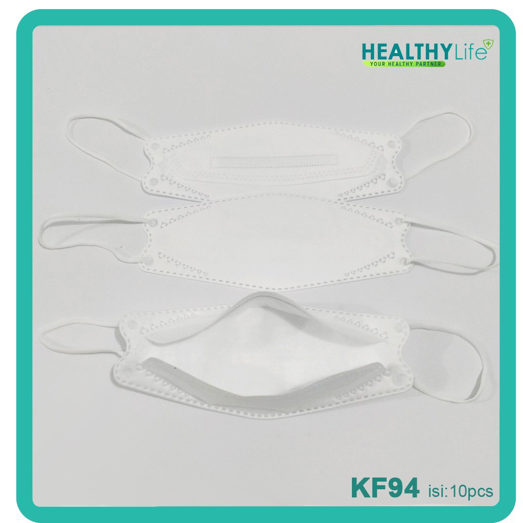 Healthylife Masker KF94 isi 10pcs/box Masker Korea 3D model Evo Plusmed Masker Duckbill Masker KF 94