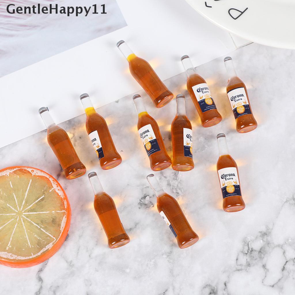 Gentlehappy 10pcs1per12rumah Boneka Miniatur Botol Resin Simulasi Model Botol Anggur