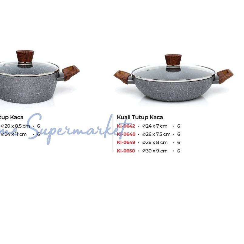 BEST SELLER~ Penggorengan Keramik wajan anti lengket panci keramik Wajan keramik wajan marble wok p