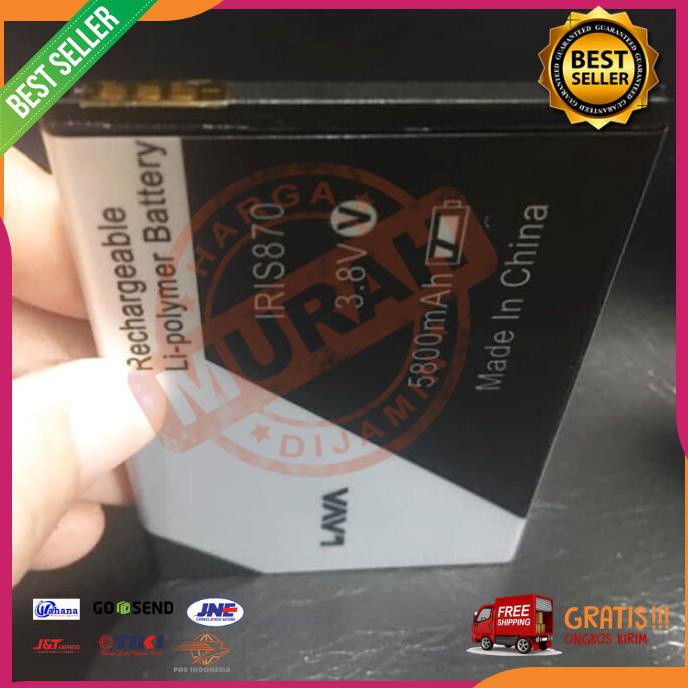 Acc Hp Baterai Lava Iris870 810 Leb104 5800Mah Double Power Lava