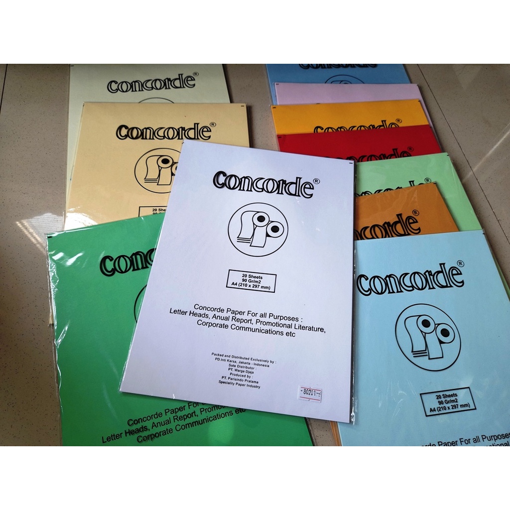 

Kertas Cover Concorde A4 90 gram 20Lbr Letter Heads