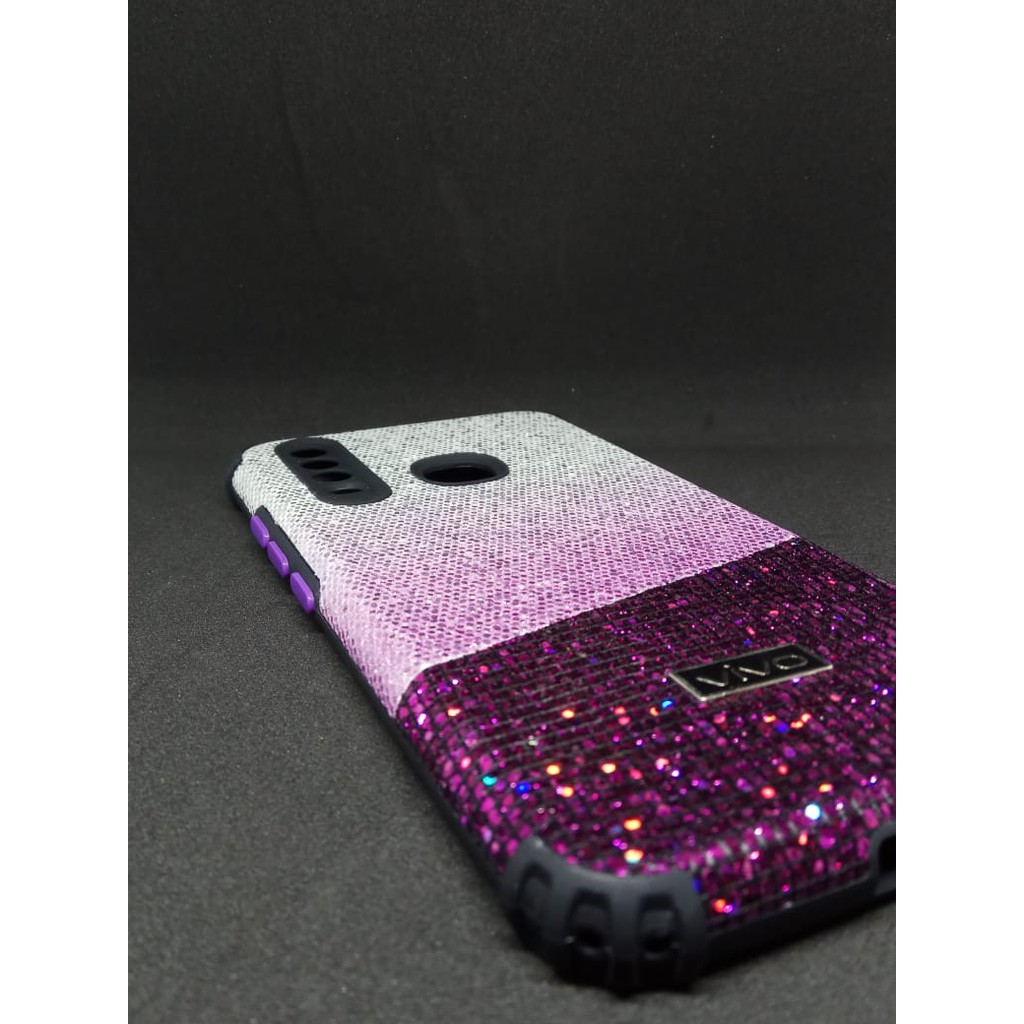 Casing Glitter Disco Vivo Y17/Y15/Y12/Y12i/Y11 Glamor Bling Bling Disko Weika COD