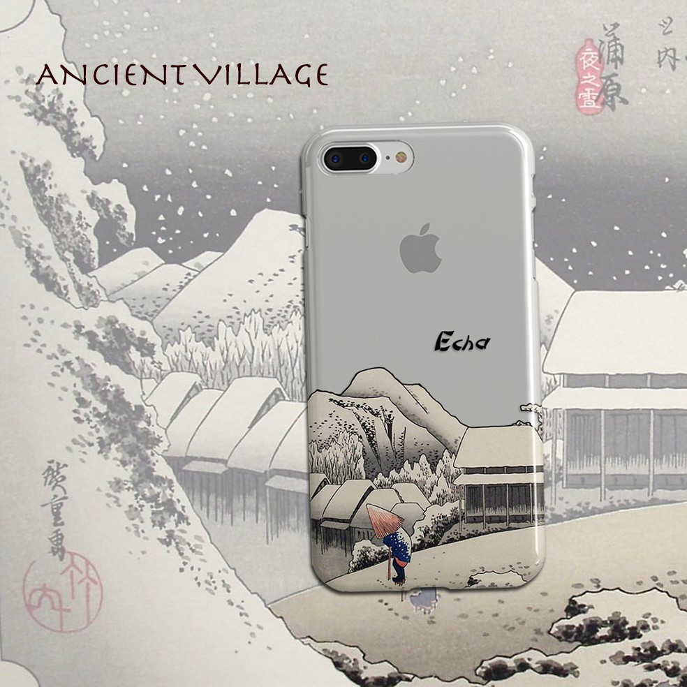 Custom Ancient Village jelly hard case Iphone Samsung Lenovo Oppo Xiaomi etc