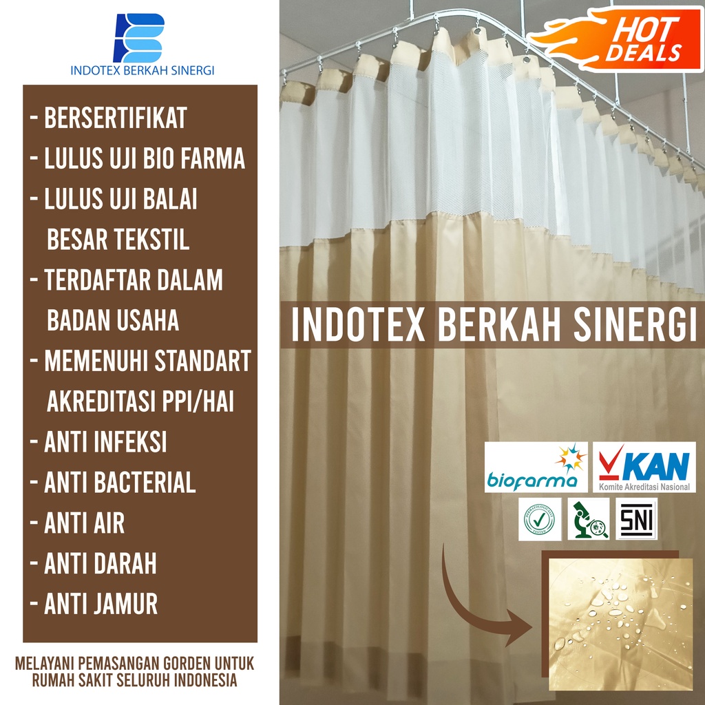 GORDEN RUMAH SAKIT | SEKAT | KLINIK | SPA | SALON | KAIN GORDEN  KAMAR ANAK / KAIN ANTI DARAH / TIRA